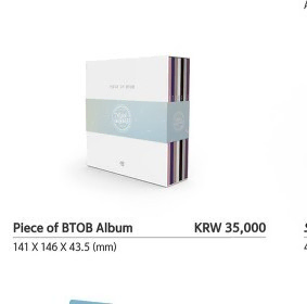 Piece of btob unsealed