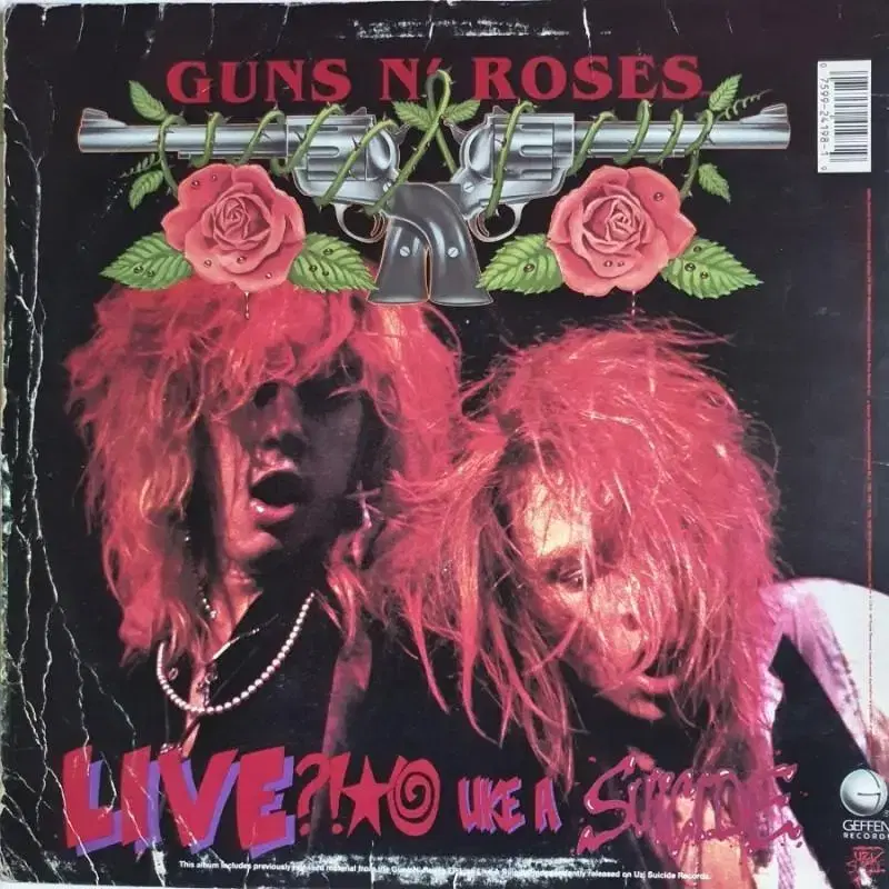 GUNS N' ROSES - G N' R LIES LP(미국초반)