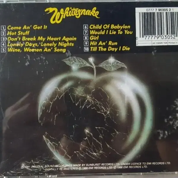 WHITESNAKE CD 4장