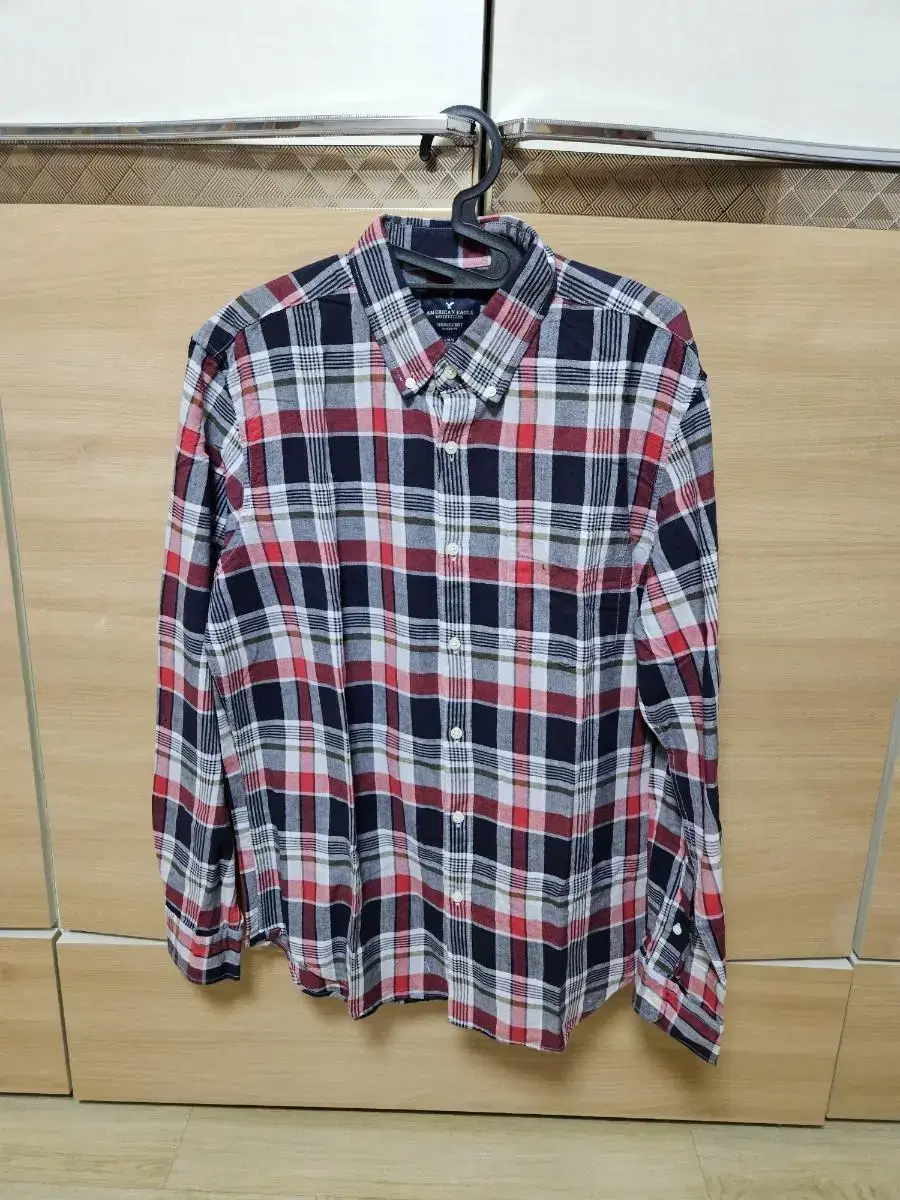 L American Eagle Check Linen Shirt