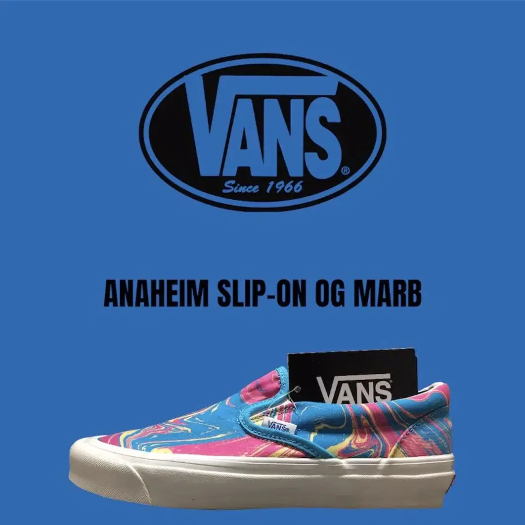 [255mm] 반스 애너하임 슬립온 마블 Vans