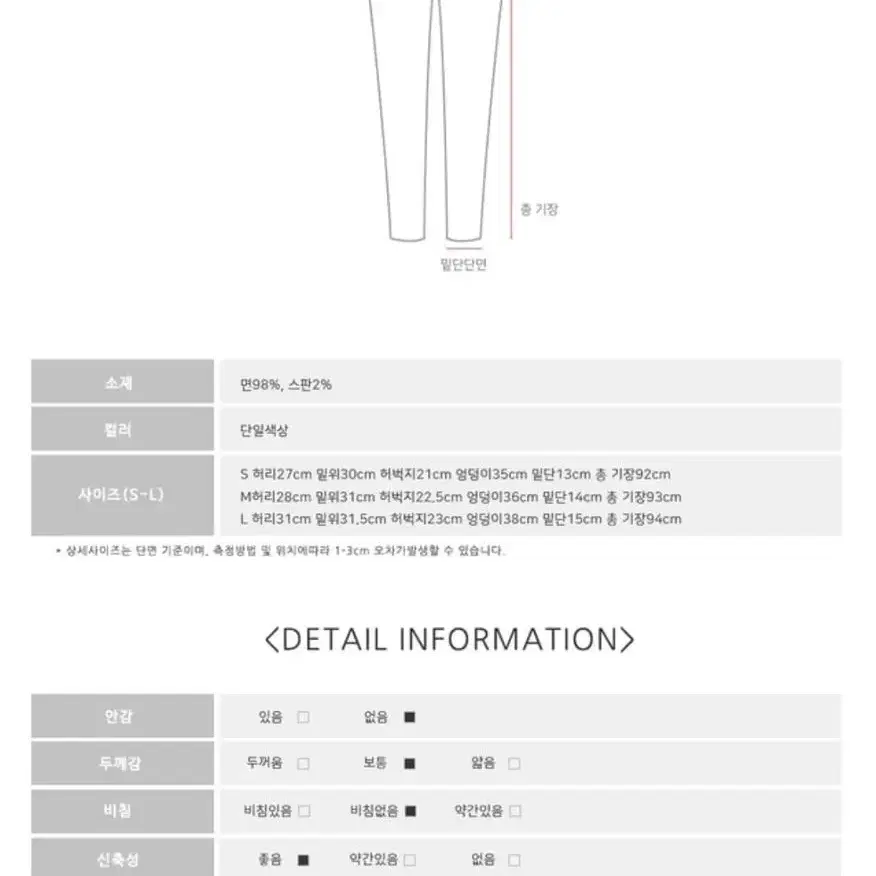 [새상품][품절] 하와 메이드 오리지날 데님 흑청ver 베이직 S