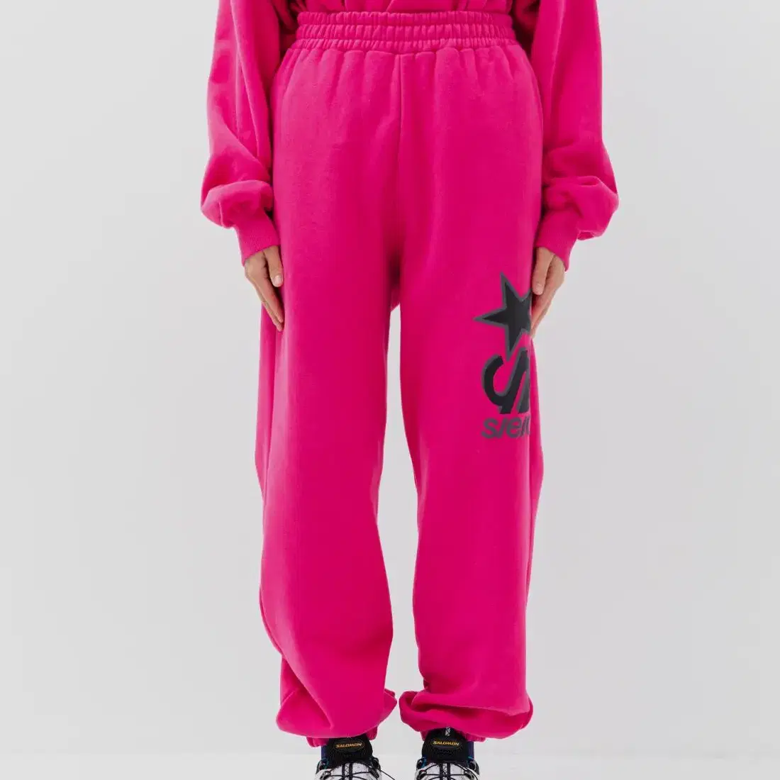 에스이오 팬츠 Star Logo Sweatpants - Pink