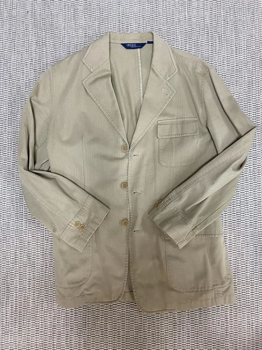 Polo beige herringbone blazer