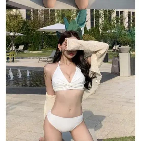 마이빈 슬라임 홀터 비키니 세트 모노키니 수영복 래쉬가드 비치웨어