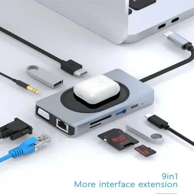 9in1 USB C타입 허브 새상품