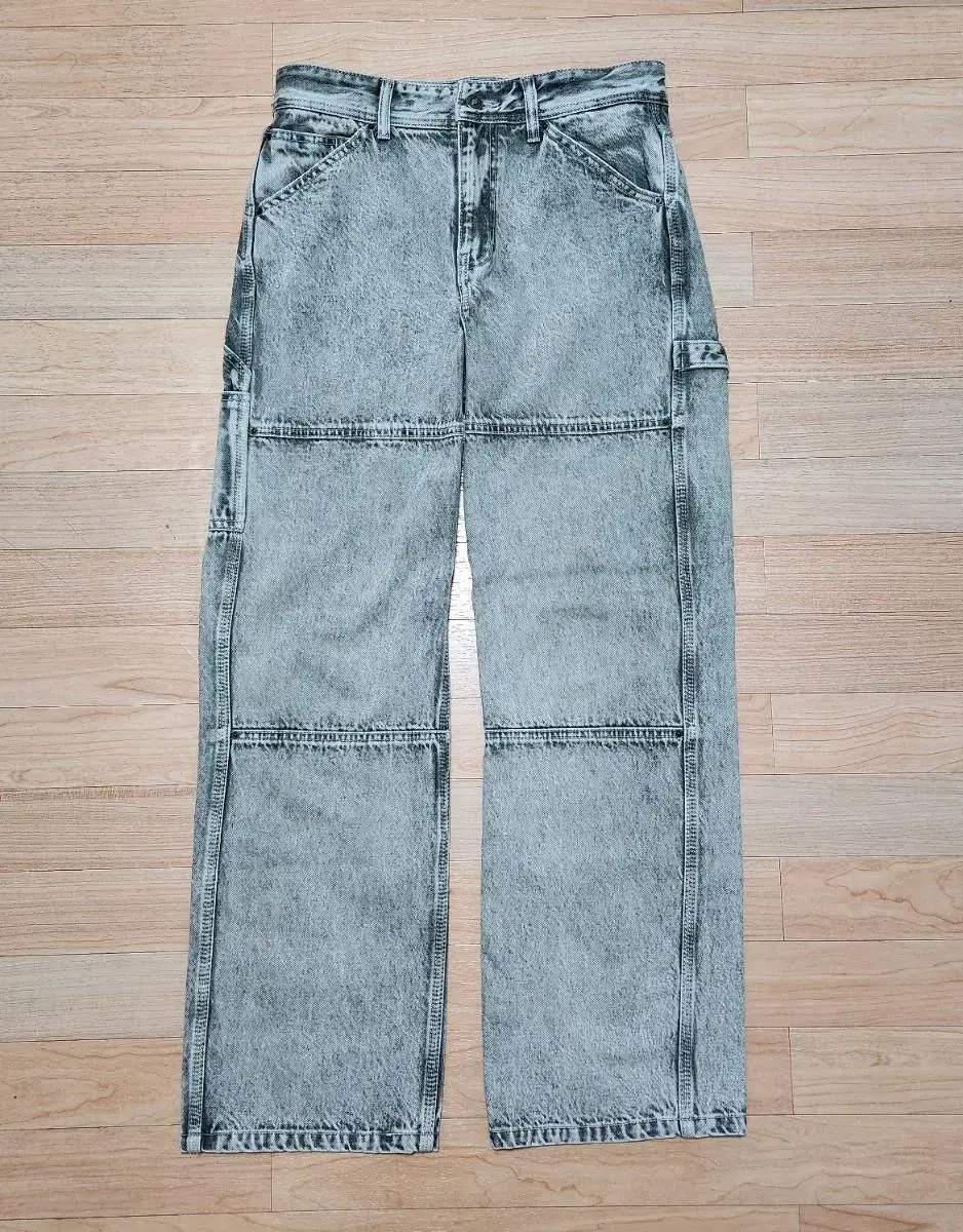 메종미네드 WHITE SPREAD CARPENTER DENIM 46