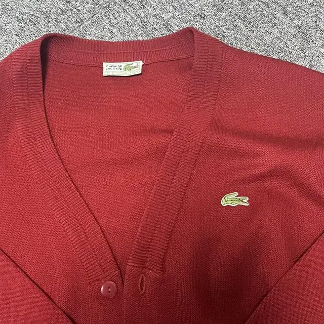 Chemise Lacoste 버건디 가디건 M