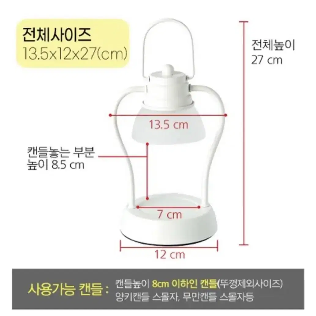 양키캔들 비콘 아로마 스몰 캔들워머 블랙+할로겐 전구 2개 세트