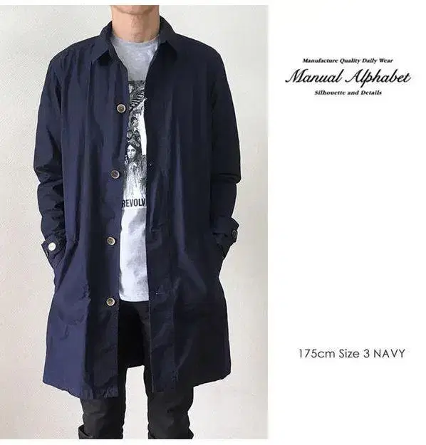 Manual alphabet Manual alphabet Coat navy M(2) size