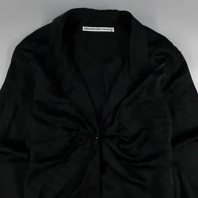 ALEXANDER WANG 알렉산더왕 블랙 모노그램 새틴 나일론 혼방 Y