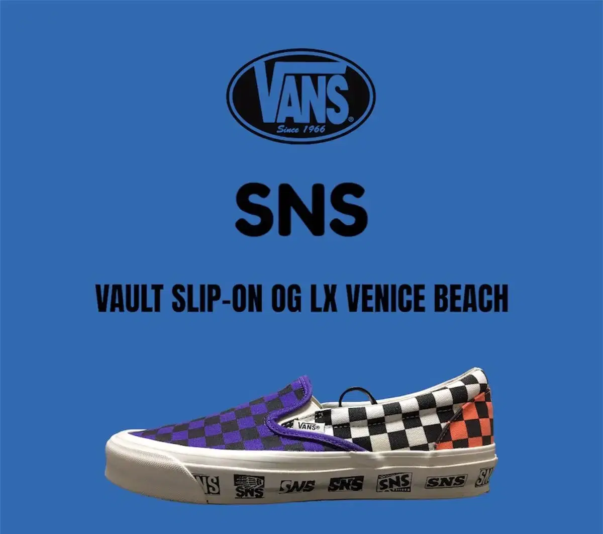 [275mm] 반스 볼트 X SNS 슬립온 Vans