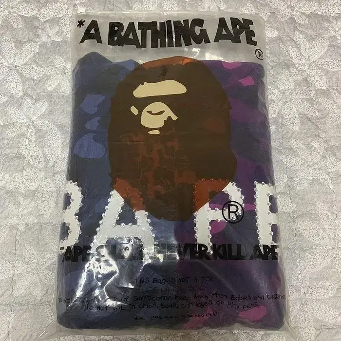 BAPE 1st 스왈로브스키 파보 반반카모 풀오버 집업후드