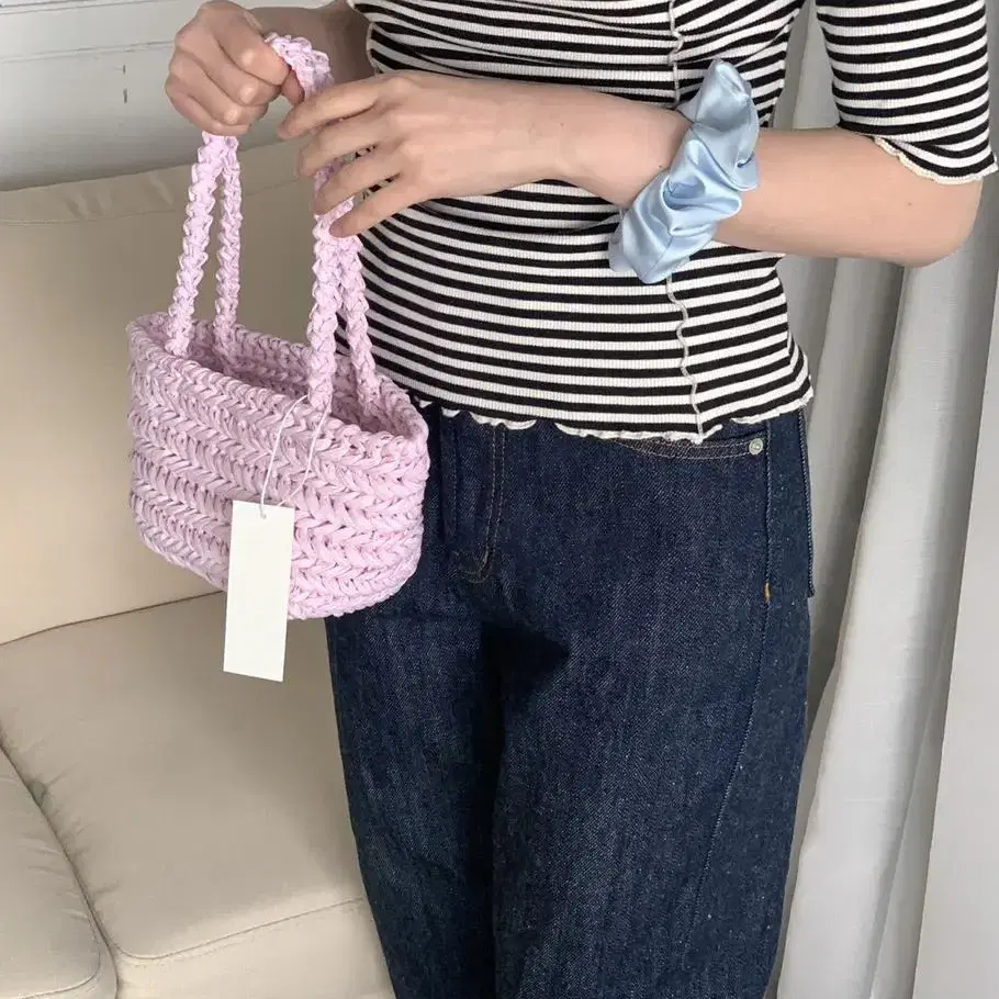 르벙드 mini aguja bag ( light pink ) 새상품