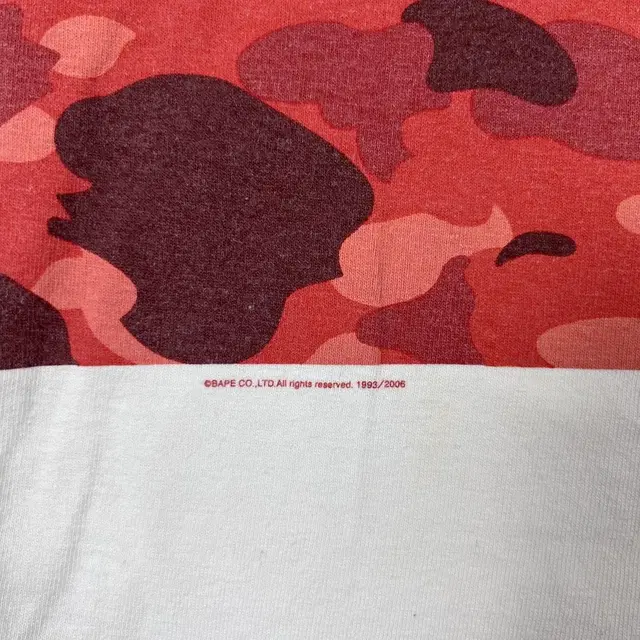 2005년도 베이프 bape og 박스 카모패턴 반팔티