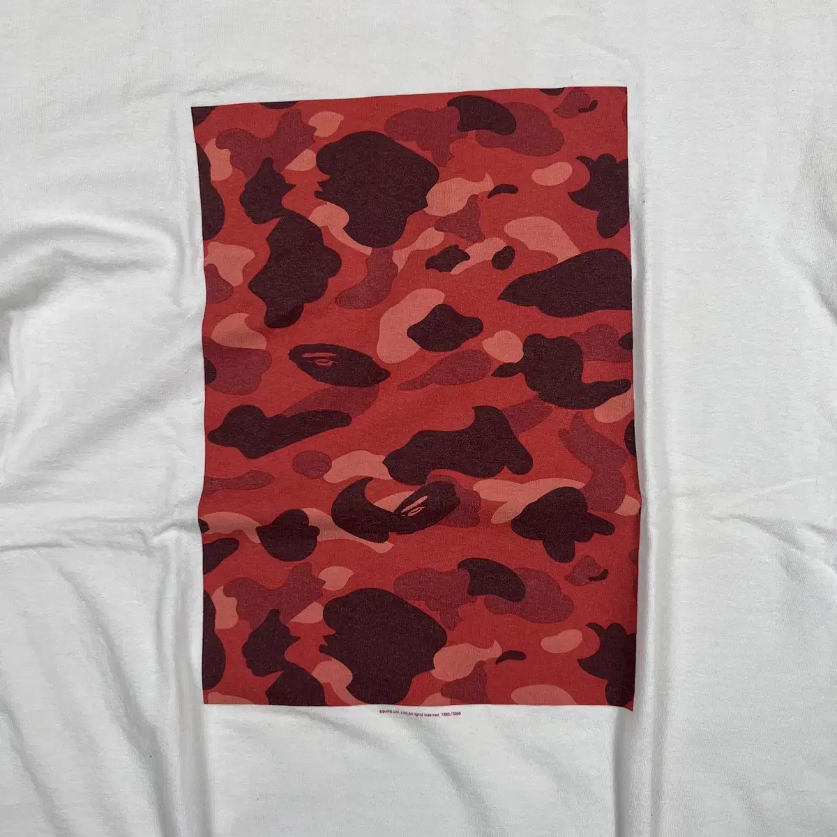 2005년도 베이프 bape og 박스 카모패턴 반팔티