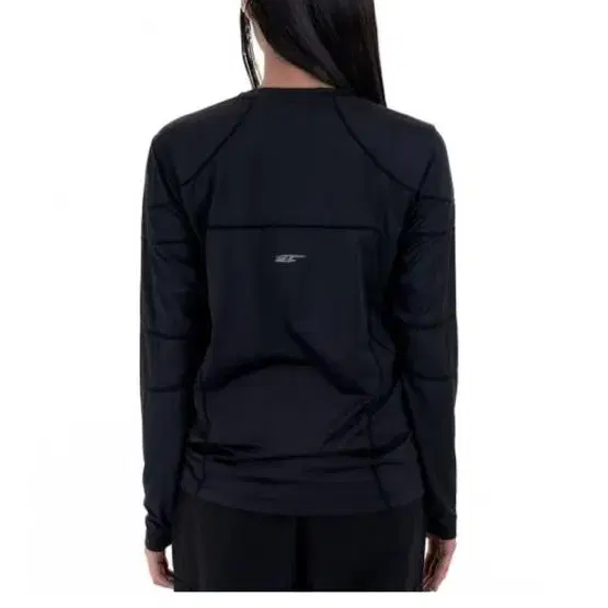 Leey OVERLOCK STITCH SPORTS TOP BLACK