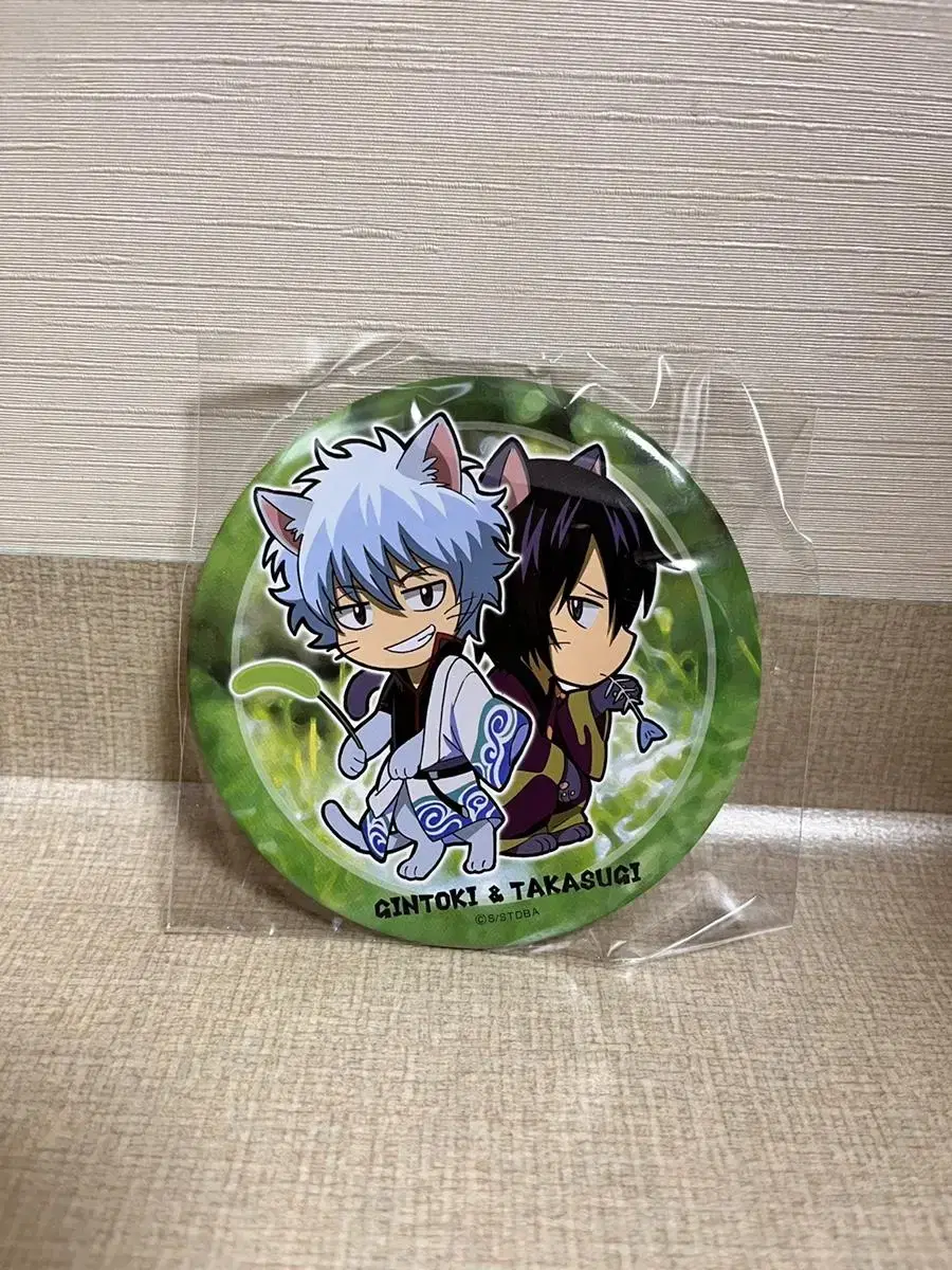 Gintama Neko Series Can Badge Stand Up Kintoki & Takasugi