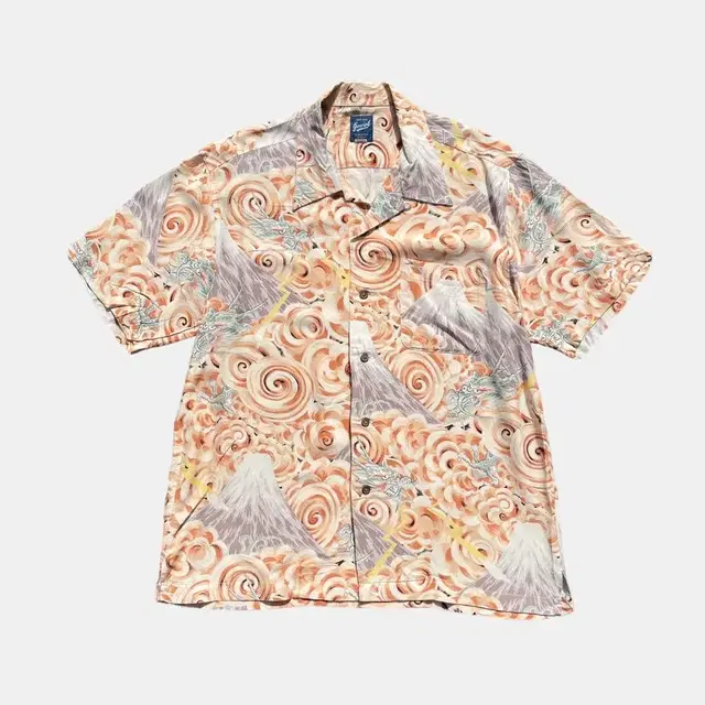 90s oriental dragon pattern shirts