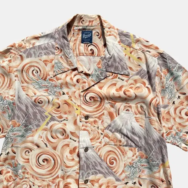 90s oriental dragon pattern shirts