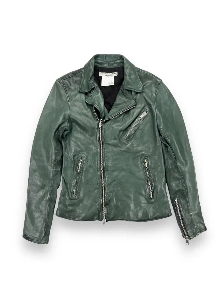 KatherineHamnett Goatskin Double Rider Jacket