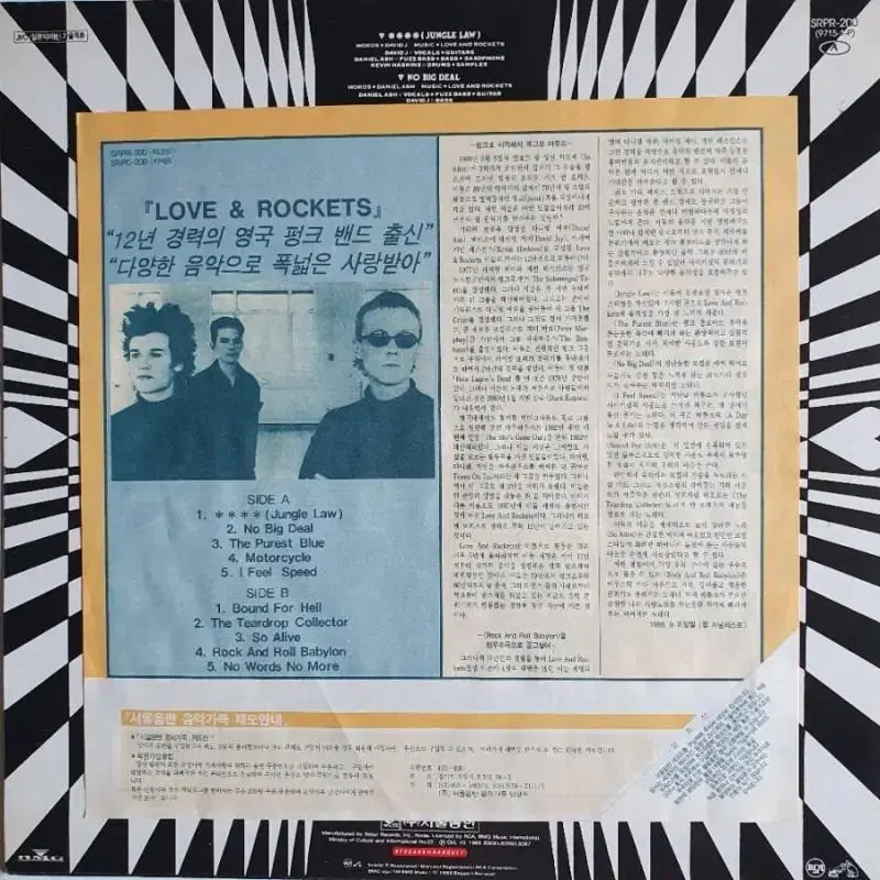 LOVE AND ROCKETS LP 2장