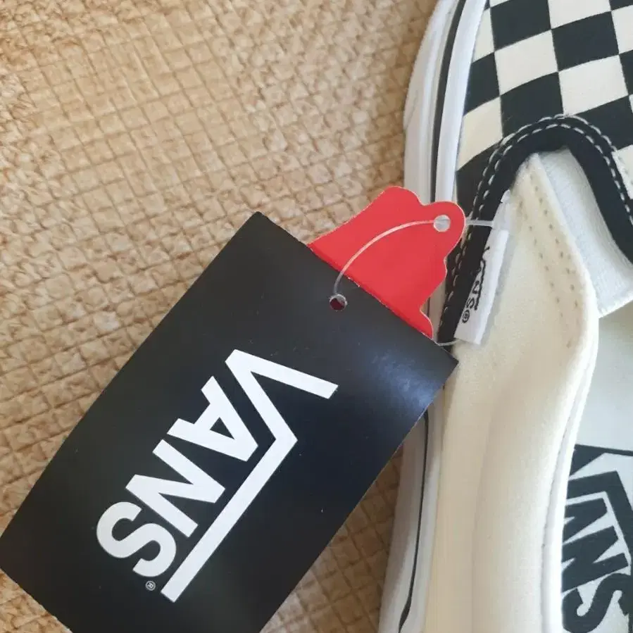 (새상품) 반스 vans 체크 슬립온 235