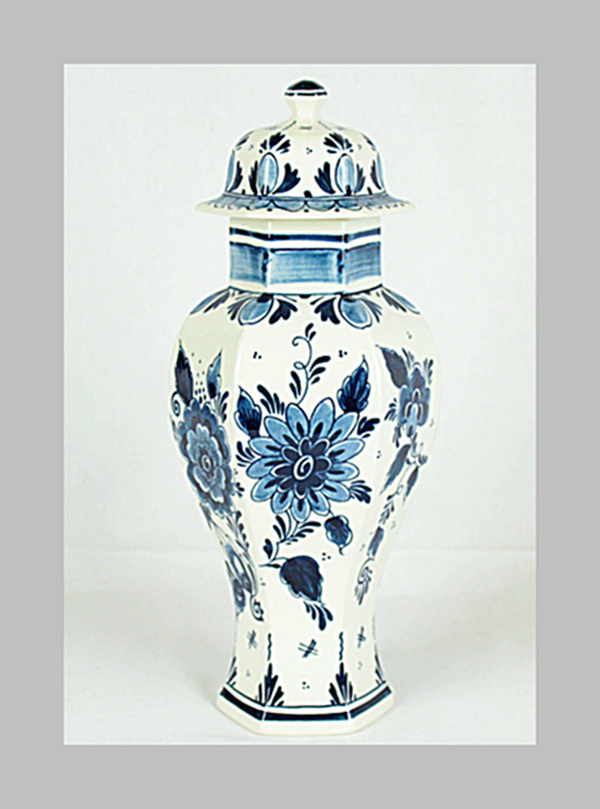 네덜란드 도자기 화병 로열 블루 델프트 Royal Delft