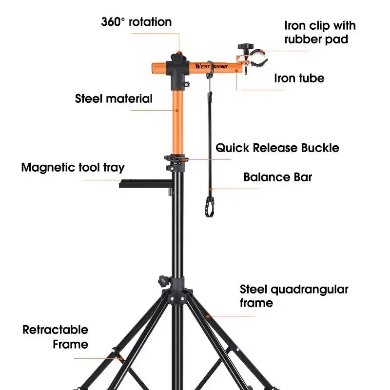 웨스트바이킹 전문가용 자전거 수리대 거치대 정비대 스탠드 YP9319