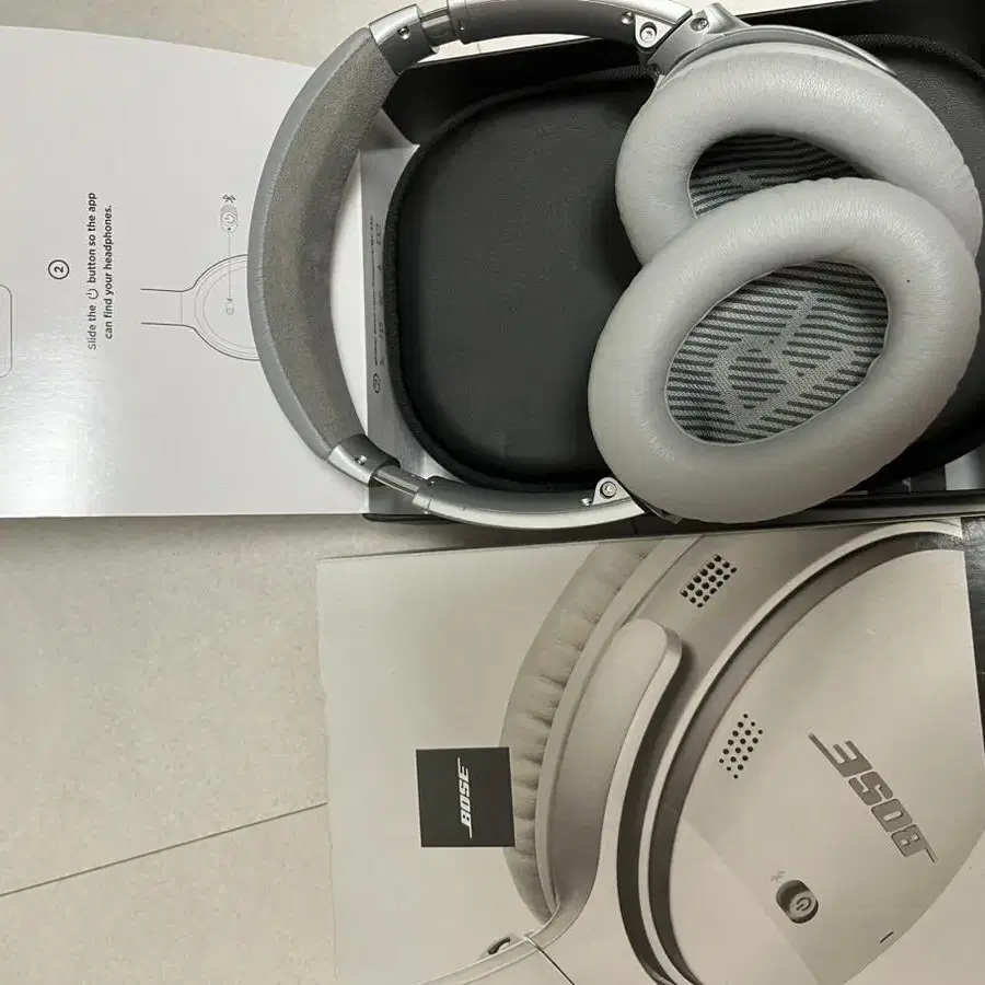 정품 보스 qc35 2 실버 헤드폰 헤드셋