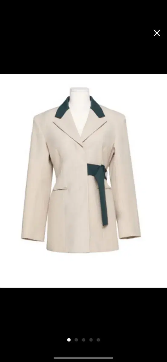 에일라 HIDDEN BUTTON BELT JACKET - IVORY 추자