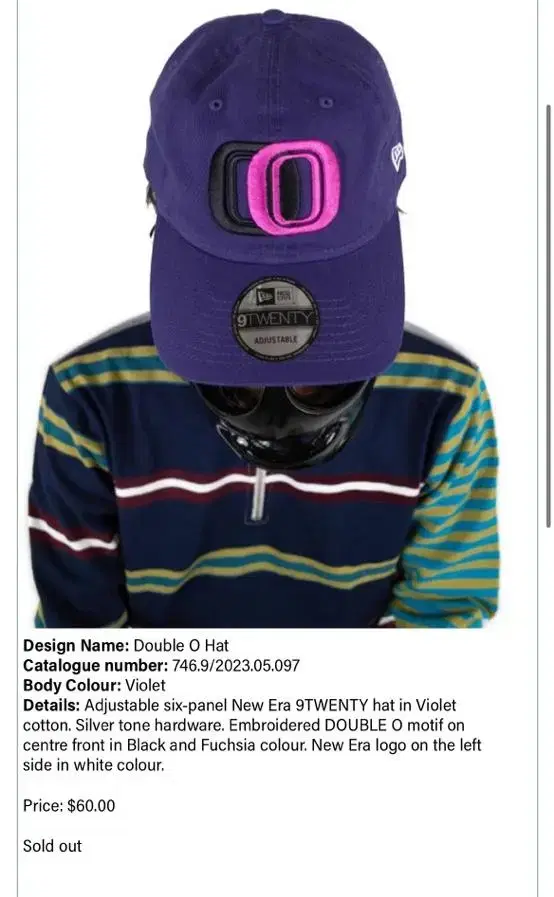 Otto 958 double O hat violet