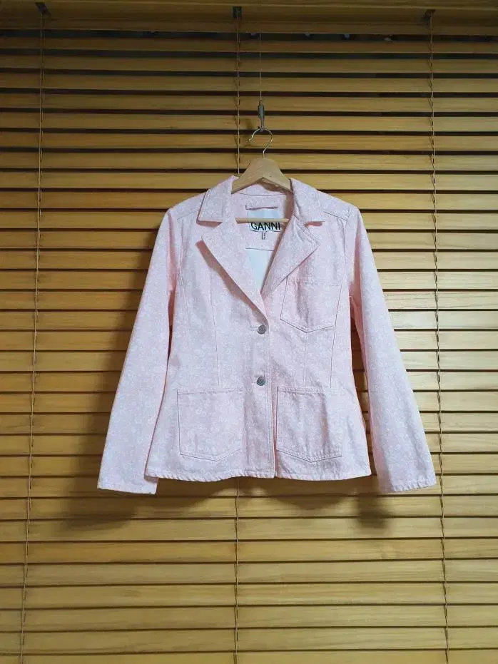 GANNI GANNI Pink denim jacket size 36