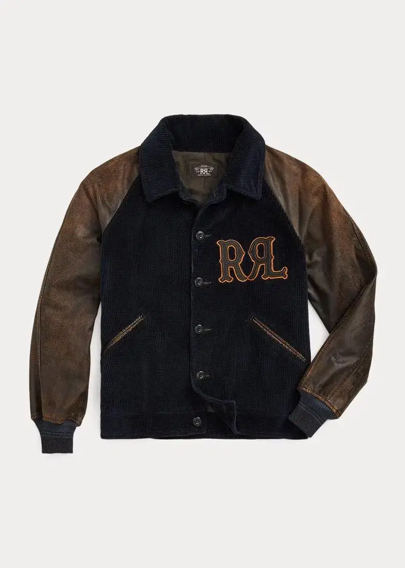 Discount!!!! Back in Stock RRL Corduroy Leather-Jacket