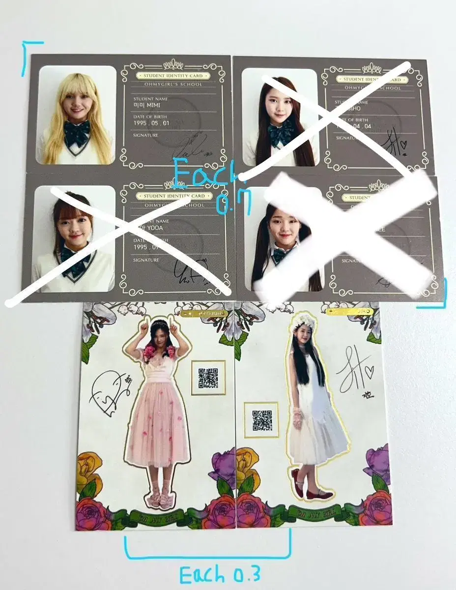 Oh My Girl 2017 season's greetings Coloring Book Photocard