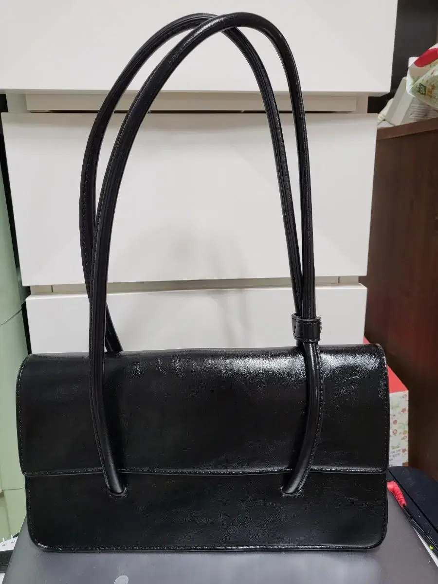 Retro Baguette Bag (Black)