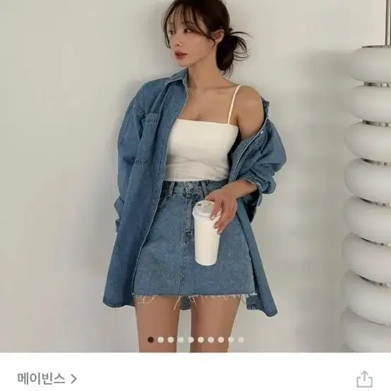 메이빈스 데님셔츠