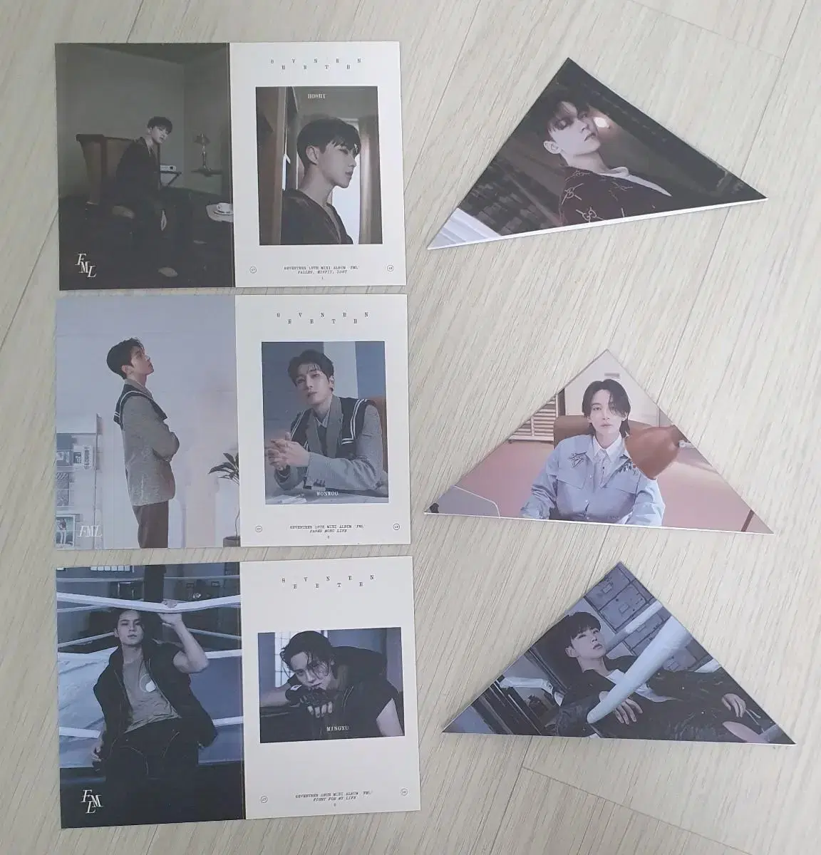 Seventeen FML album components (hoshi mingyu wonwoo jeonghan vernon)