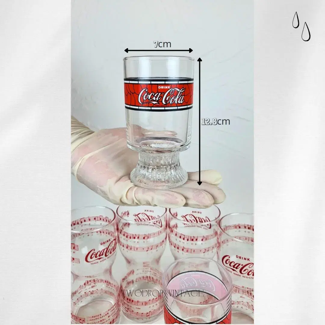 coca-cola 코카콜라 잔/컵 세트(6종)