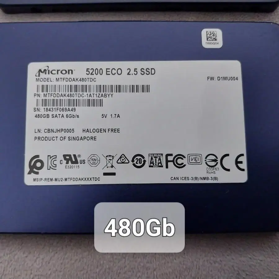 SSD 480Gb 256Gb 컴퓨터 하드 데스크탑 노트북 사용가능