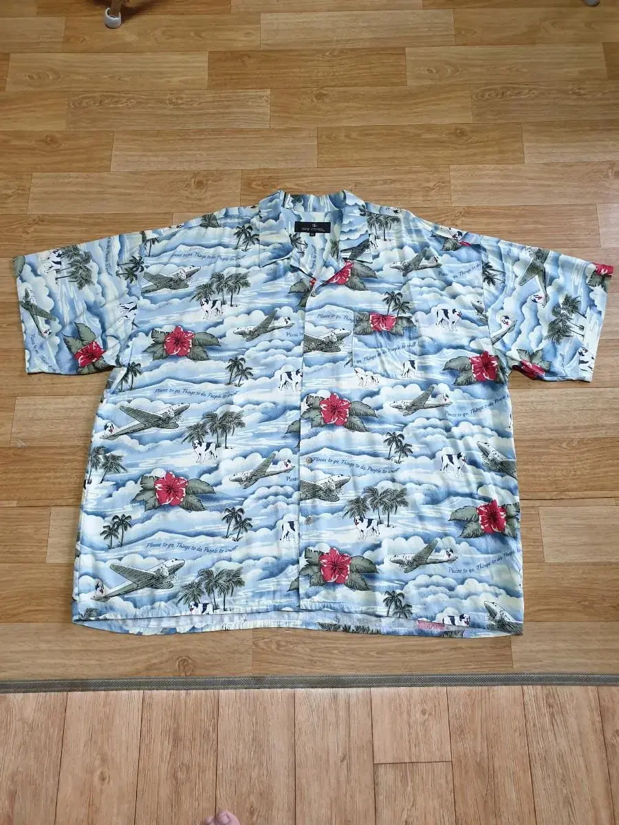 Big Size Overfit Hawaiian Floral Southern Shirt