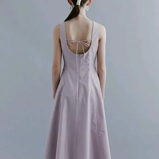 Moon Lee문리]Back Open Flare Dress_Lavende