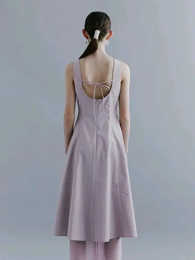 Moon Lee문리]Back Open Flare Dress_Lavende