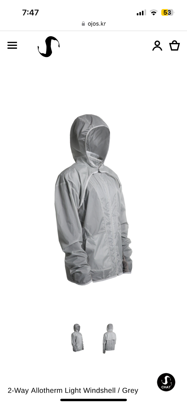 오호스 OJOS 2-Way Allotherm Light Windshell