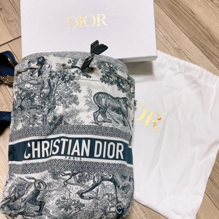 디올 DIOR 투왈드 주이 테크니컬 트래블 파우치 백 네이비