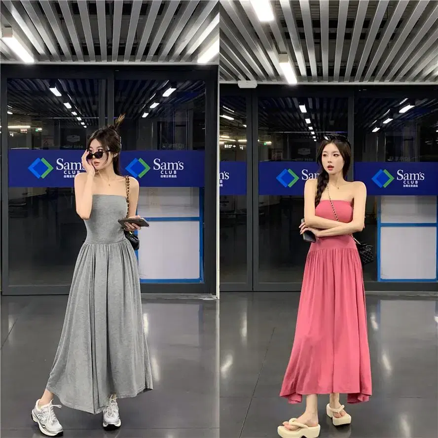 Off Shoulder Tube Top Long Flare ONEPIECE sells (2 colors) (New)