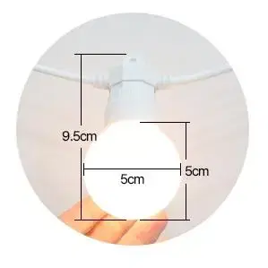 31v 큰 감성 화이트 앵두전구. 5m-10 구