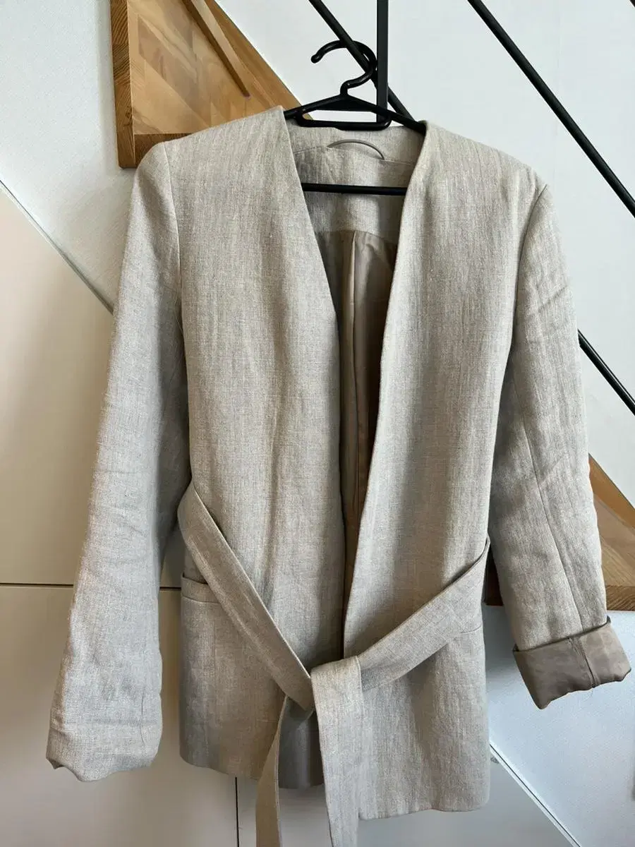 Cos linen belted jacket