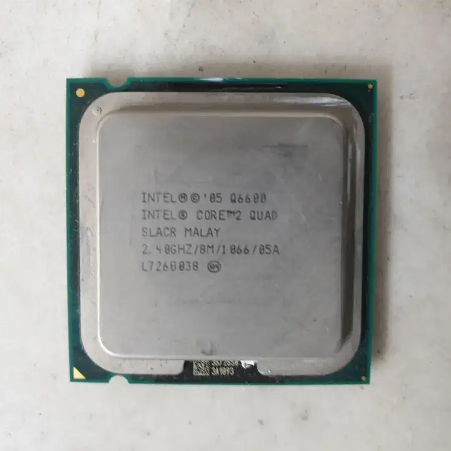 775소켕 쿼드코어 Q6600 CPU 쿨러별도