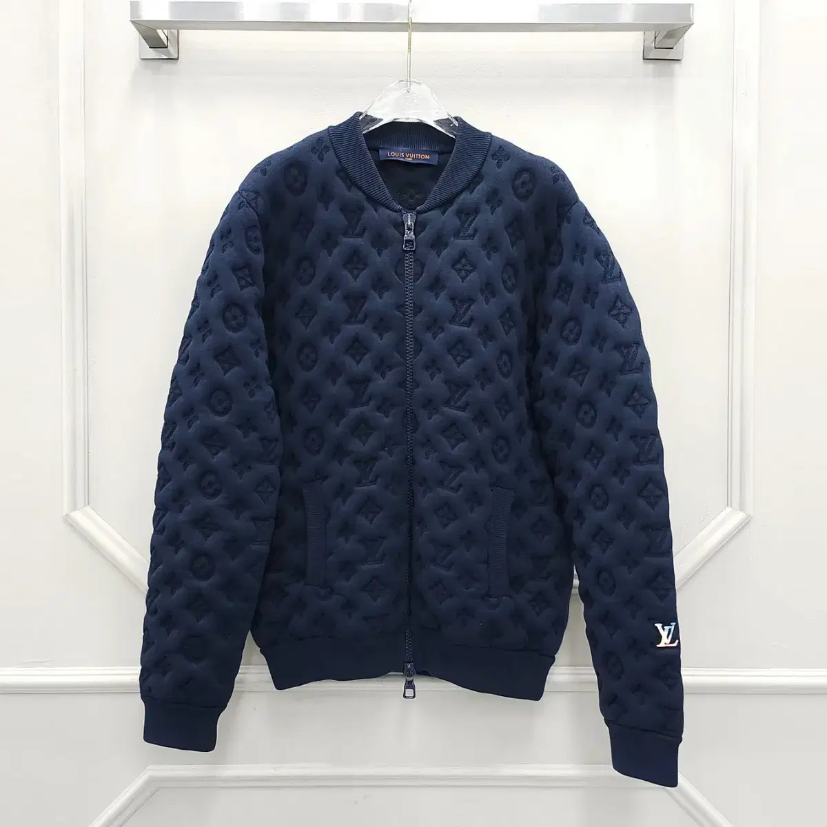 M / Louis Vuitton LV Embossed Monogram Bomber Jacket